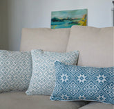 Coussin Dokmai bleu ciel